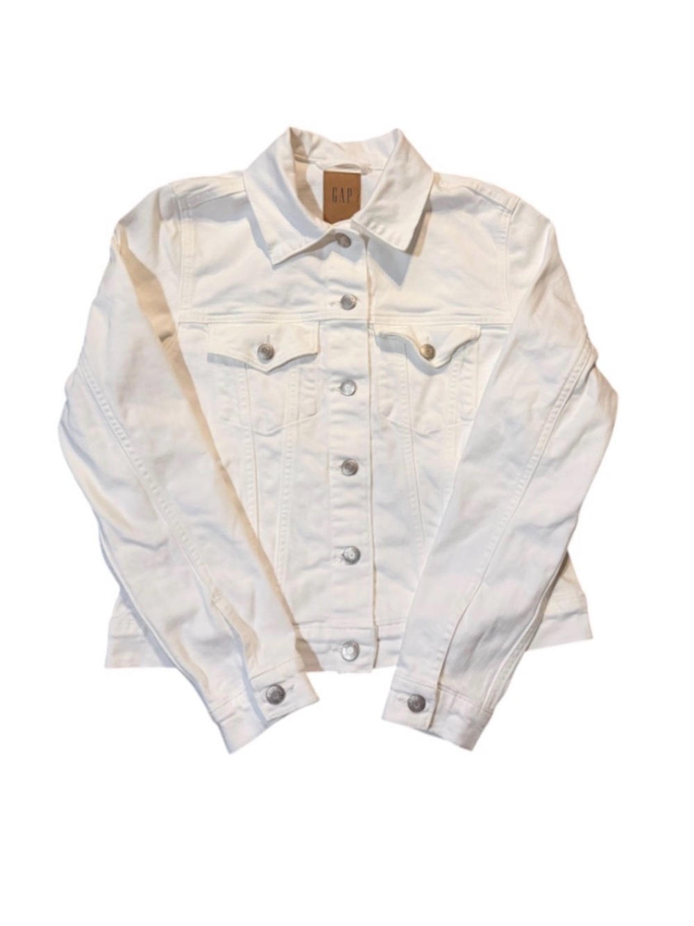 GAP White Denim Trucker Jacket
